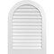 Ekena Millwork Round Top Surface Mount PVC Gable Vent: Non-Functional, w/ 3-1/2"W x 1"P Standard Frame, 30"W x 42"H GVPRT30X4201SN - alternate 1